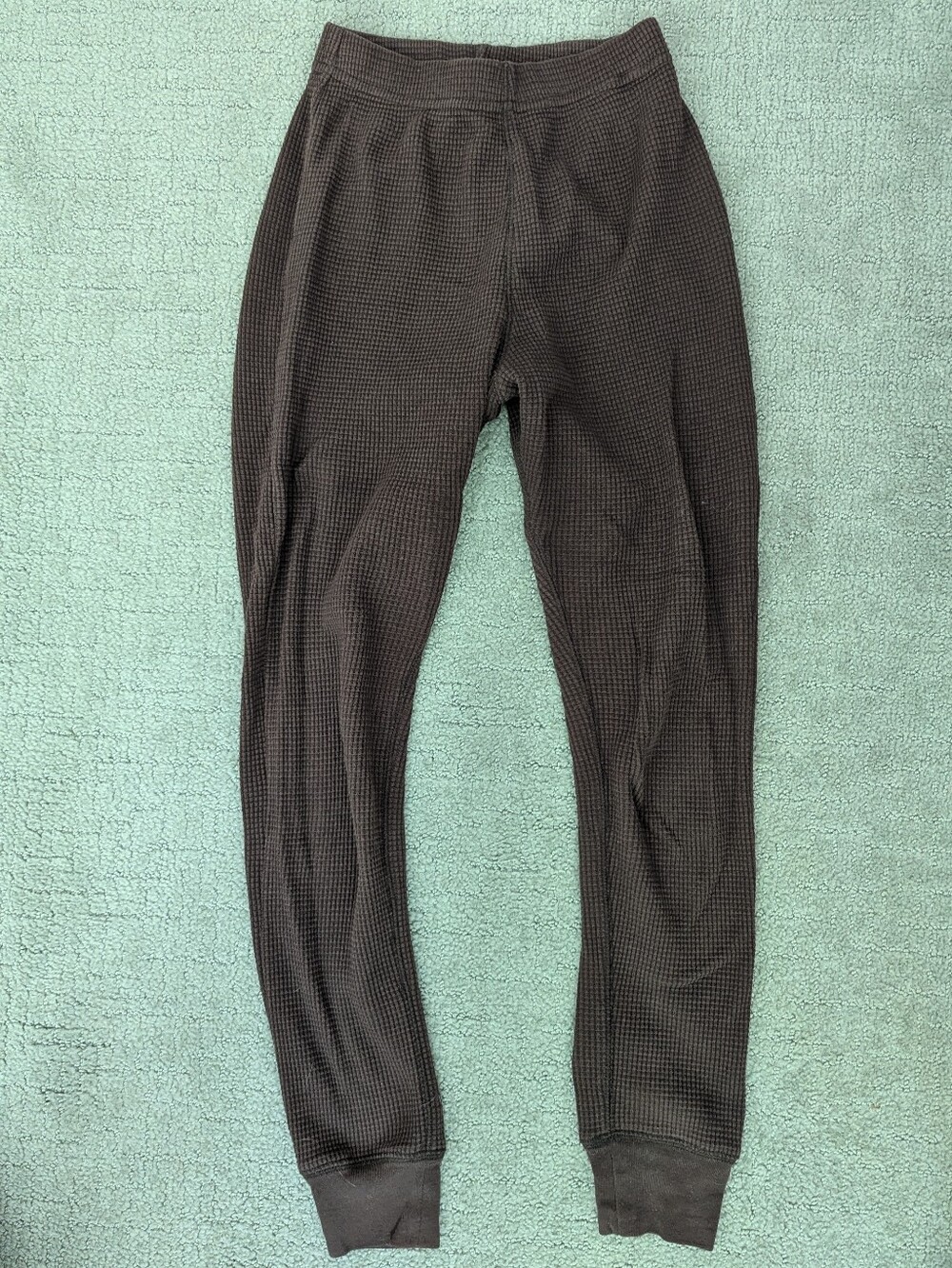 Noble Women's Thermal Waffle Knit Long Johns - Brown New Like No stains